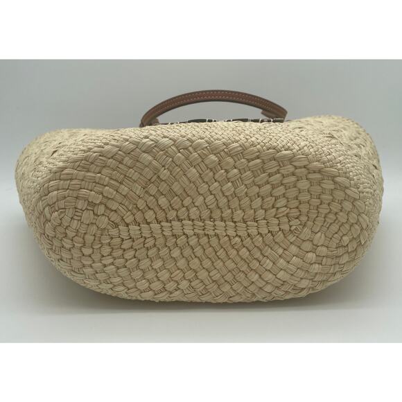 ❌❌SOLD!LOEWE PAULA IBIZA SUMMER MEDIUM ANAGRAM BASKET STRAW RAFFIA TOTE BAG NWT! - Picture 12 of 15